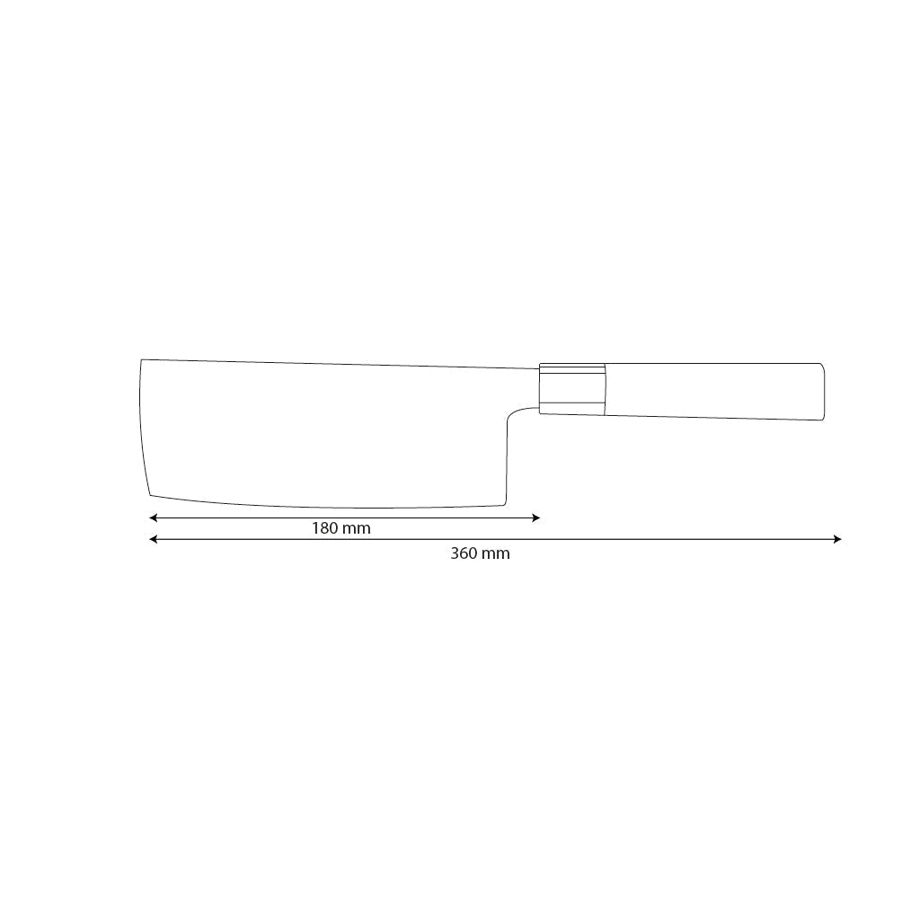 Couteau de chef de style japonais – 18 cm lame de précision