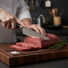 Couteau de chef japonais martelé à la main – Lame de précision de 7,9 pouces (20 cm)