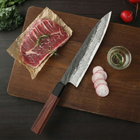 Couteau kiritsuke – lame en acier inoxydable avec manche en bois de fer, 21,5 cm