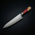 Japanese Damascus Shinku Couteau Santoku – Lame de Précision 6,9 pouces (17,6 cm)