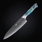 Couteau de chef japonais en acier Damas – Lame polyvalente de 8,0 pouces (20,4 cm)