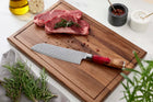 Japanese Damascus Shinku Couteau Santoku – Lame de Précision 6,9 pouces (17,6 cm)