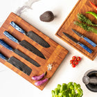 Ensemble de couteaux japonais en damas – Profil équilibré de 8 pièces