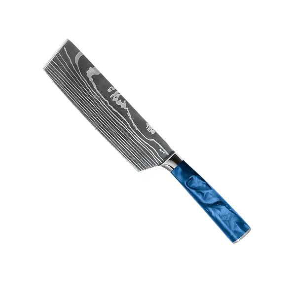 Ensemble de couteaux japonais en damas – Profil équilibré de 8 pièces