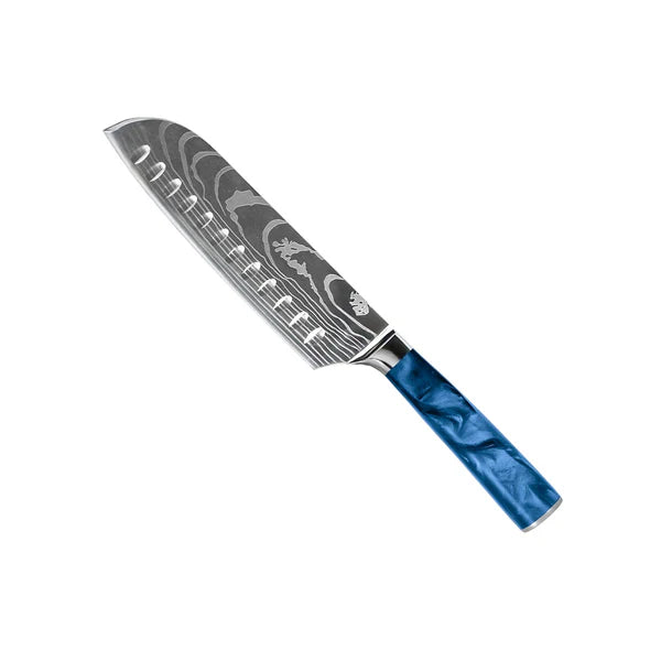 Ensemble de couteaux japonais en damas – Profil équilibré de 8 pièces