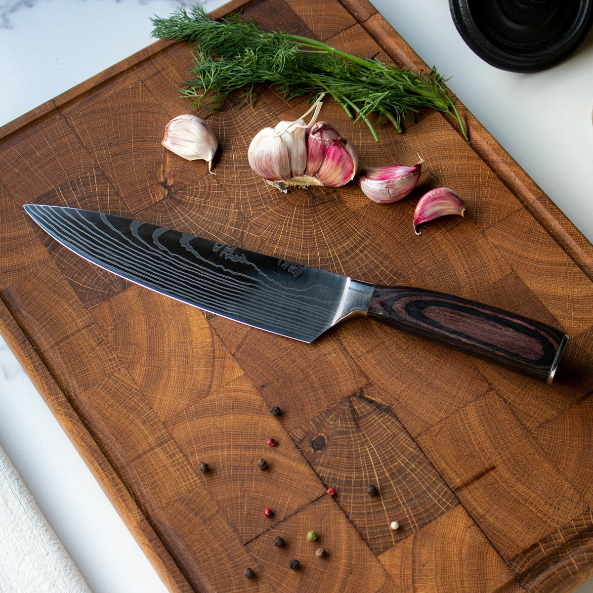 Couteau de chef de style japonais – 20,5 cm lame de précision