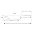 Couteau de chef de style japonais – 20,5 cm lame de précision