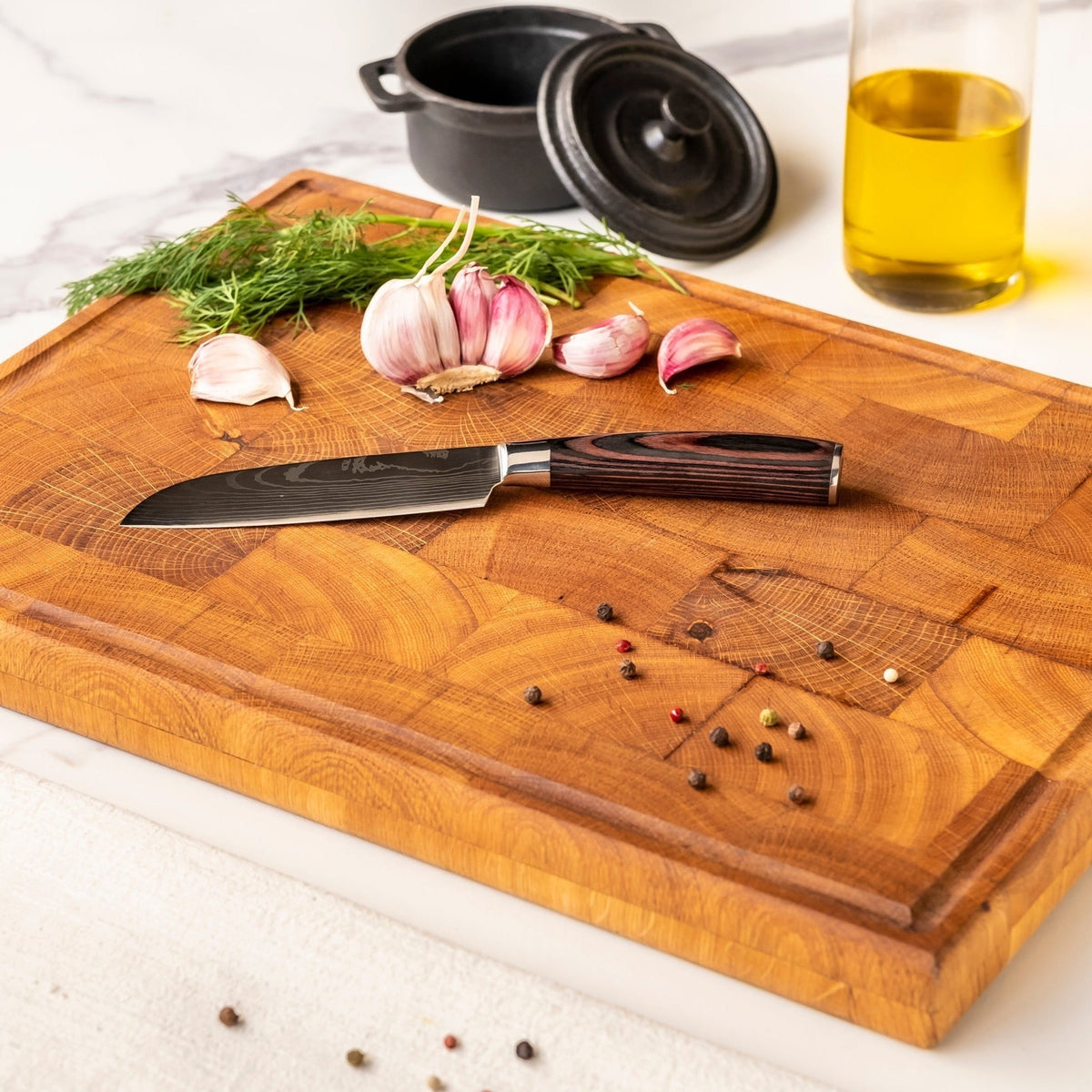 Couteau santoku de style japonais – 13 cm lame compacte