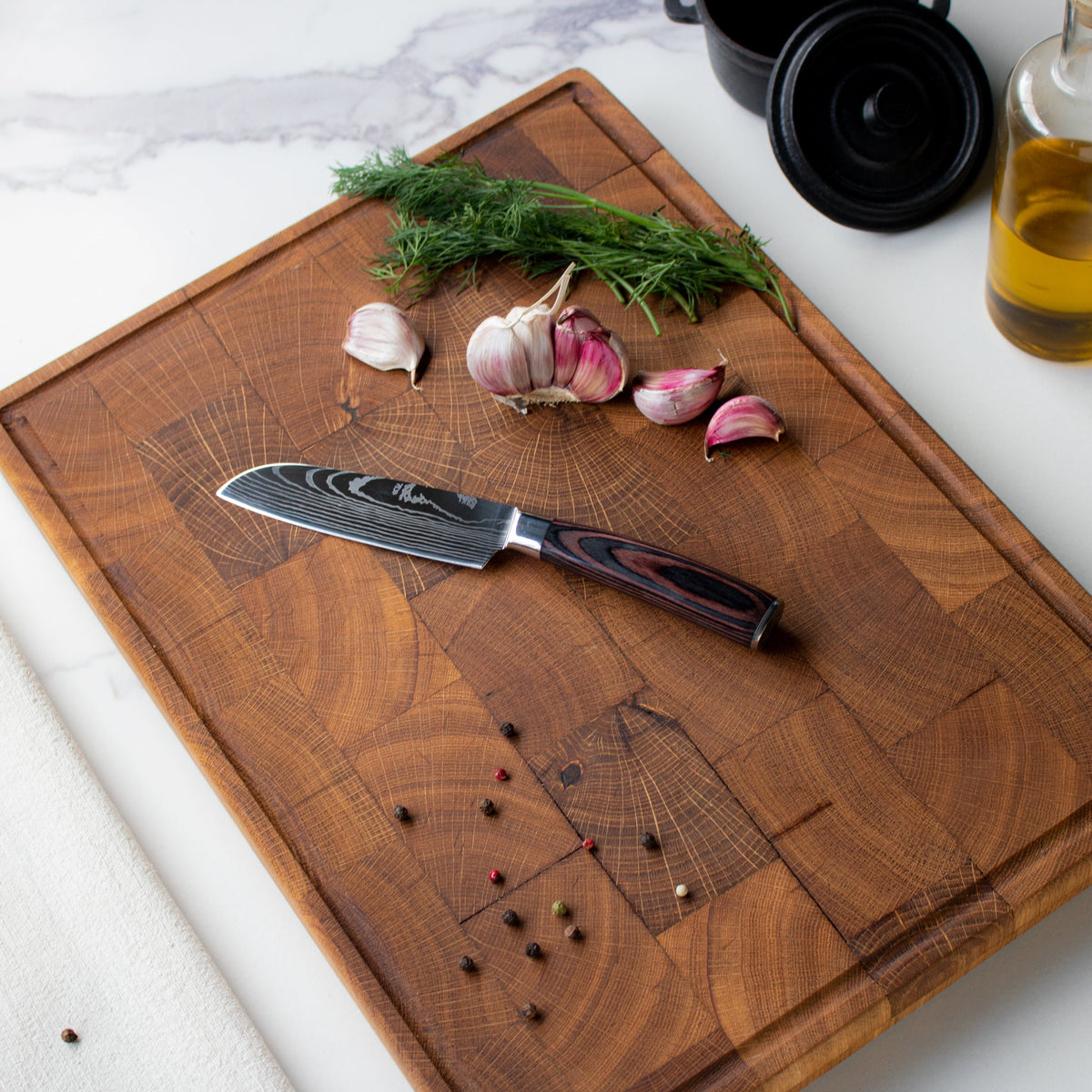 Couteau santoku de style japonais – 13 cm lame compacte