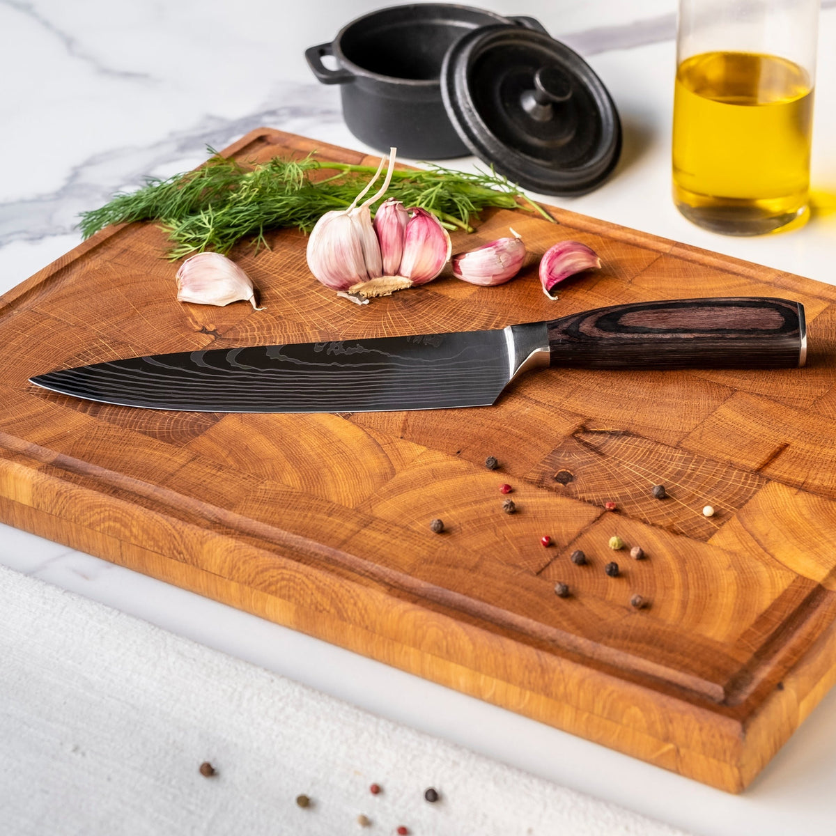 Set de couteaux de style japonais – collection de précision (3 pièces)