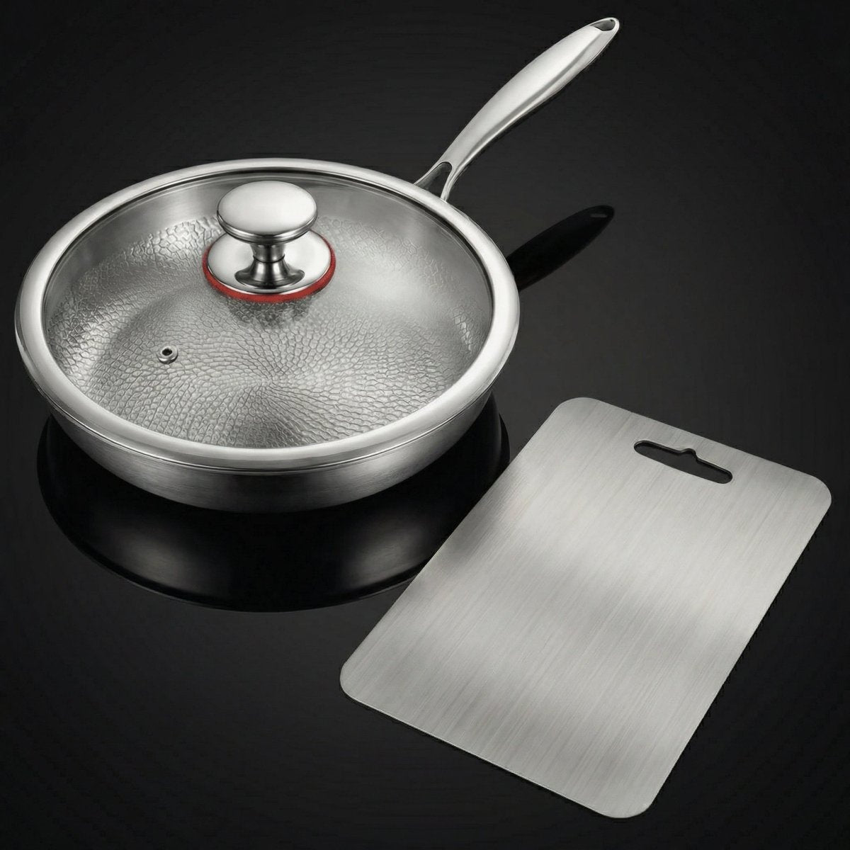 Set de cuisson et de préparation en Titane martelé