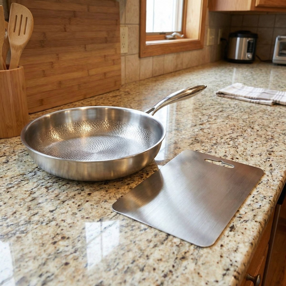 Set de cuisson et de préparation en Titane martelé