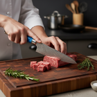 Couteau de chef martelé de style japonais – 20 cm lame de précision