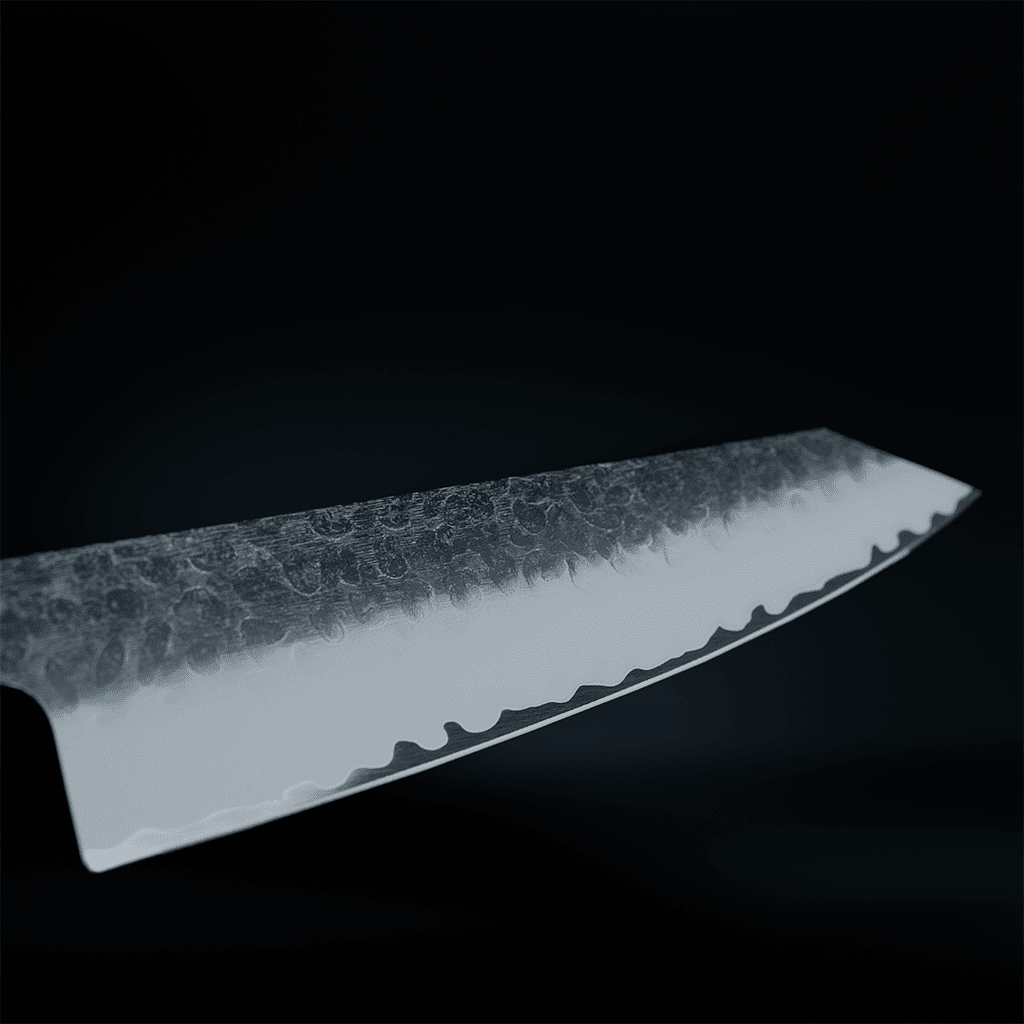 Couteau de chef martelé de style japonais – 20 cm profil équilibré