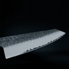 Couteau de chef martelé de style japonais – 20 cm profil équilibré